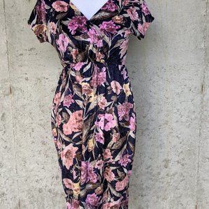 NWT PinkBlush Velvet Fitted Maternity Dress Sz 6